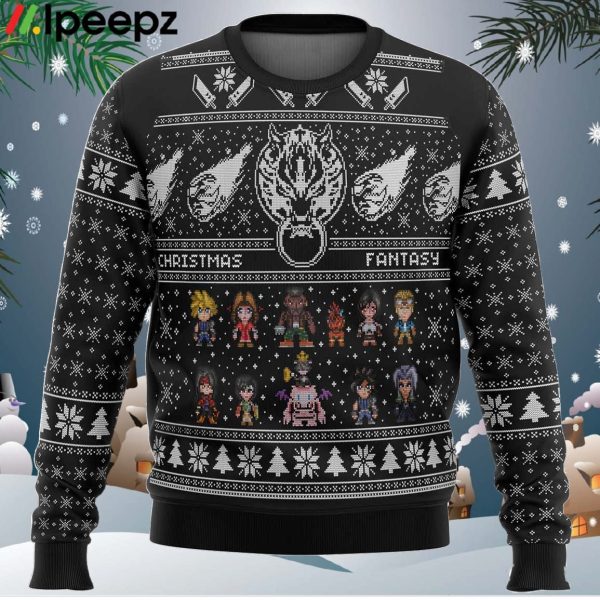 Final Fantasy 7 VII FF7 Ugly Christmas Sweater