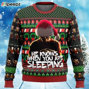 Freddy Krueger A Nightmare on Elm Street Ugly Christmas Sweater