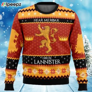 Game of Thrones House Lannister Ugly Christmas Sweater