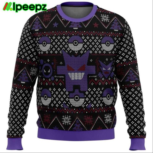 Ghosts Gengar Ghastly Haunter Ugly Christmas Sweater