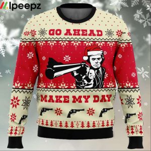 Go Ahead Make My Day Dirty Harry Ugly Christmas Sweater