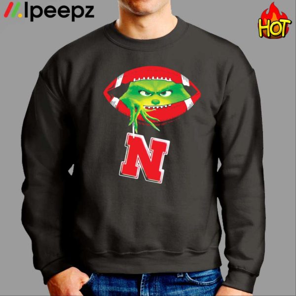 Grinch Ew People Nebraska Cornhuskers Christmas Shirt