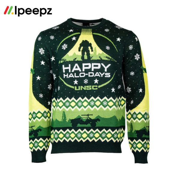 Halo Happy Halo Days Christmas Jumper Ugly Sweater