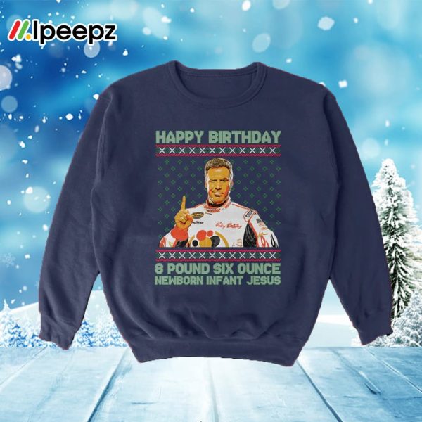 Happy Birthday Infant Jesus Tacky Sweater