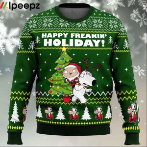 Happy Freakin Holidays Family Guy Ugly Christmas Sweater