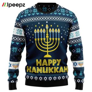 Happy Hanukkah Ugly Christmas Sweater For Men And Women