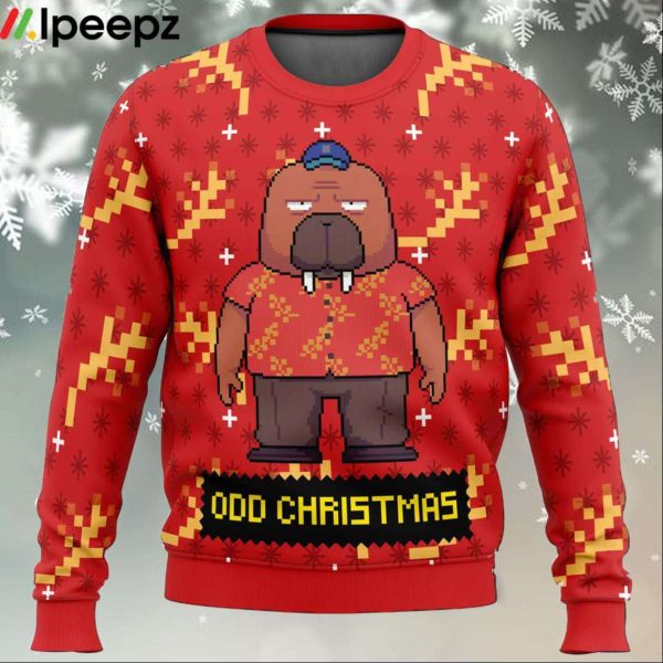 Hiroshi Odokawa Odd Taxi Ugly Christmas Sweater