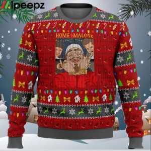 Home Malone Meme Ugly Christmas Sweater