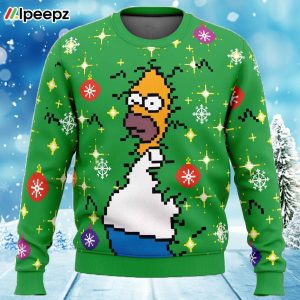 Homer Bush Meme The Simpsons Ugly Christmas Sweater