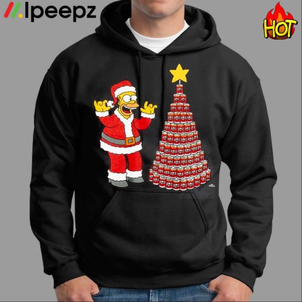 Homer Simpson Tis The Season Duff Beer Christmas Tree Shirt