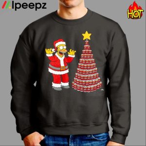 Homer Simpson Tis The Season Duff Beer Christmas Tree Shirt