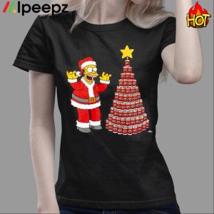 Homer Simpson Tis The Season Duff Beer Christmas Tree Shirt