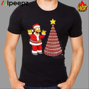Homer Simpson Tis The Season Duff Beer Christmas Tree Shirt
