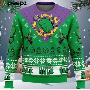 Im Always Angry The Incredible Hulk Marvel Ugly Christmas Sweater