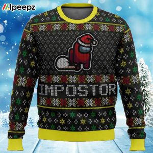 Impostor Among Us Ugly Christmas Sweater