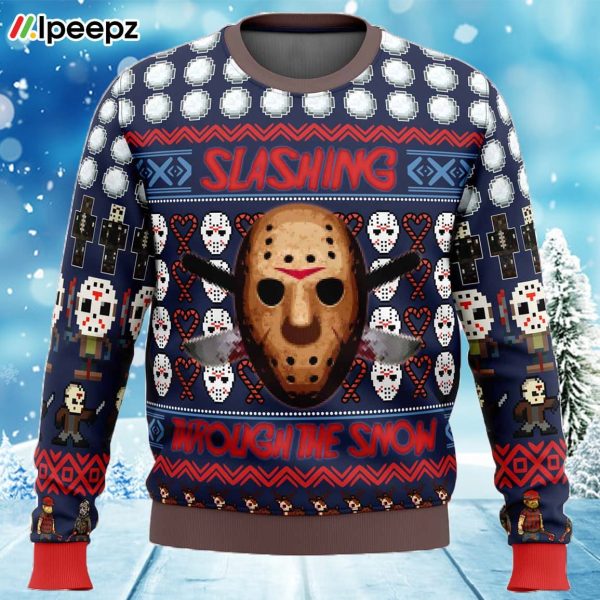 Jason Voorhees Friday the 13th Ugly Christmas Sweater