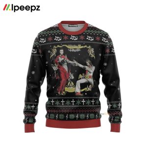 Jesus And Elvis Christmas Ugly Sweater