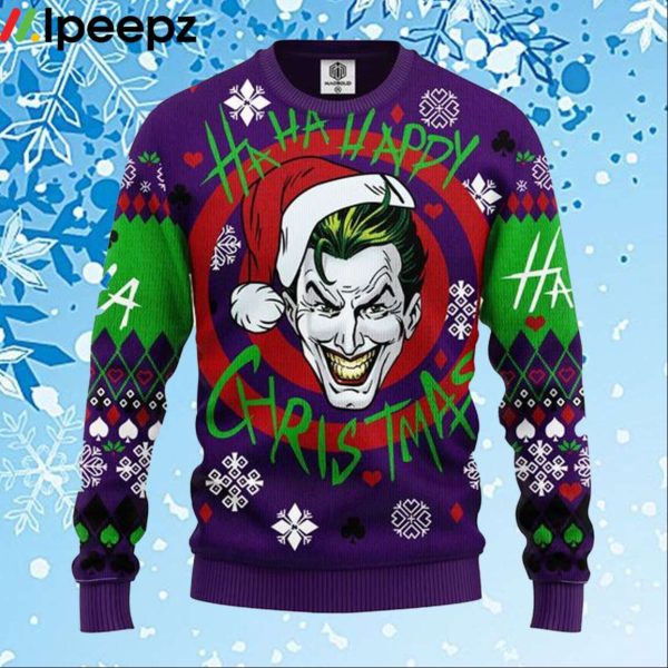 Joker Green Ugly Christmas Sweater