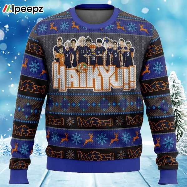 Karasuno High Haikyuu Ugly Christmas Sweater