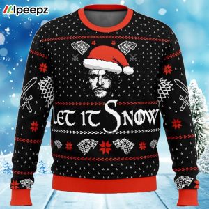 Let it Snow Jon Game of Thrones Ugly Christmas Sweater