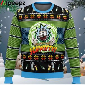 Lets Get Schwifty Rick and Morty Ugly Christmas Sweater