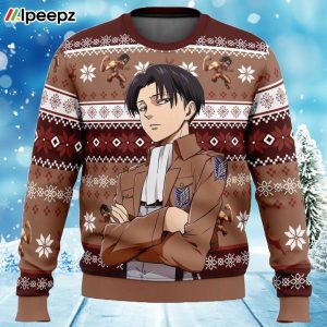 Levi Ackerman Attack on Titan Ugly Christmas Sweater