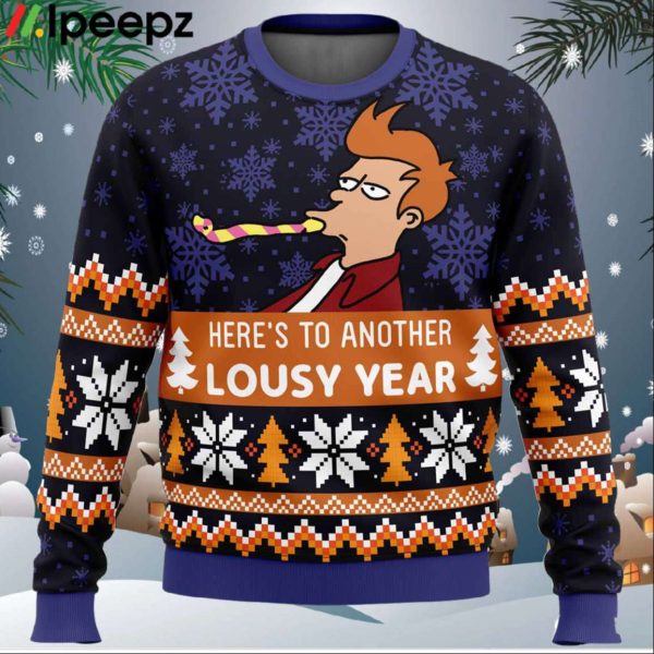 Lousy Year Futurama Ugly Christmas Sweater