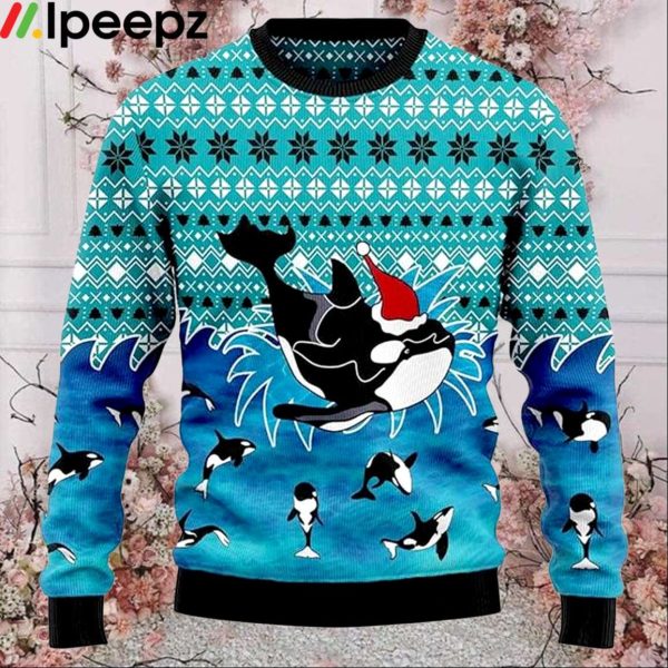 Love Whale Ugly Christmas Sweater