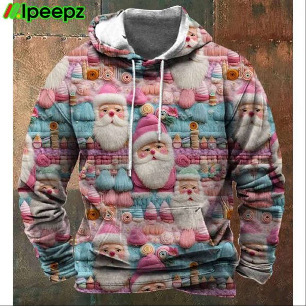 Mens Christmas Printed Hoodie Sweatshirt