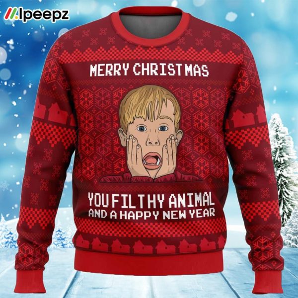 Merry Christmas Home Alone Ugly Christmas Sweater