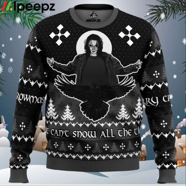 Merry Crowmas The Crow Ugly Christmas Sweater