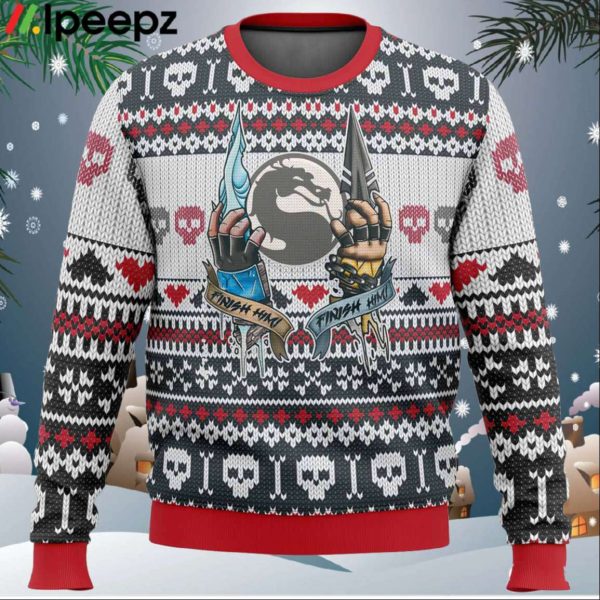 Mortal Kombat Finish Him Ugly Christmas Sweater