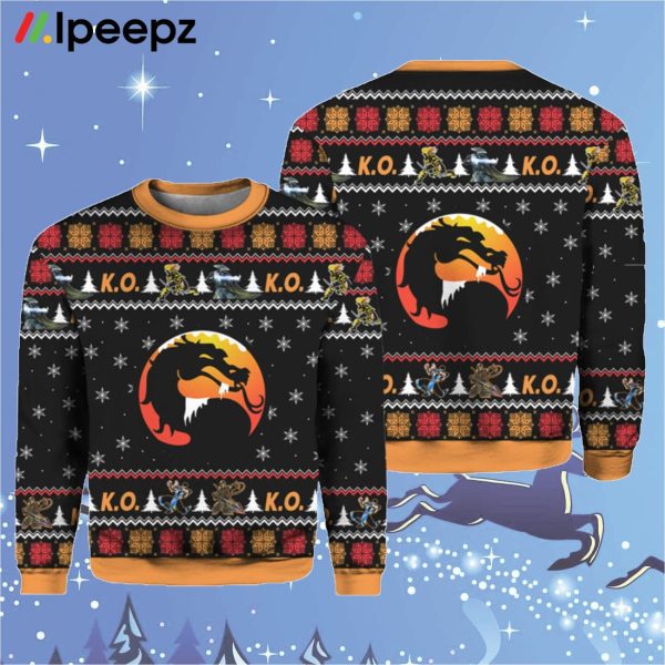 Mortal Kombat ugly Christmas sweater