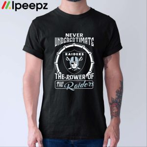 Never Underestimate The Power Of The Las Vegas Raiders Shirt