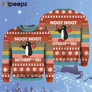Noot Noot Motherfuers Pingu Christmas Sweater
