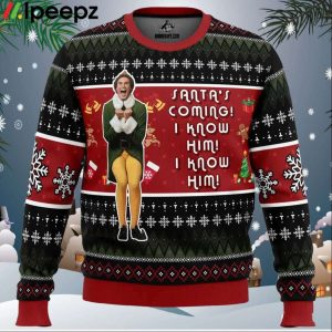 OMG Santa Elf Ugly Christmas Sweater