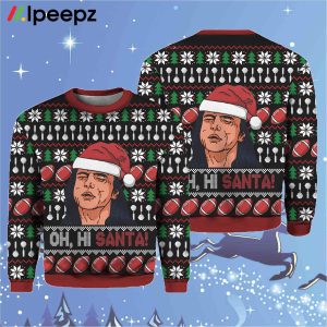 Oh Hi Santa The Room Ugly Christmas Sweater