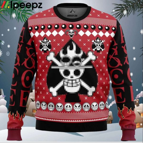 Portgas D Ace One Piece Ugly Christmas Sweater