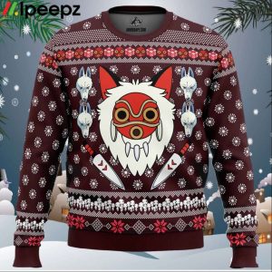 Princess Mononoke Ugly Christmas Sweater