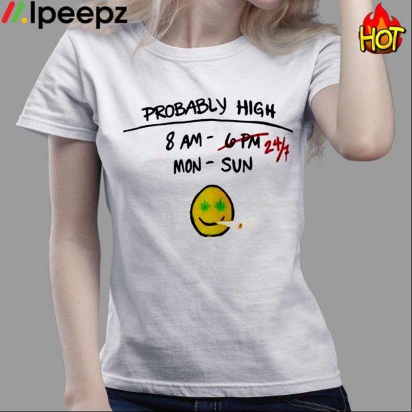 Probably High Ringer Shirt