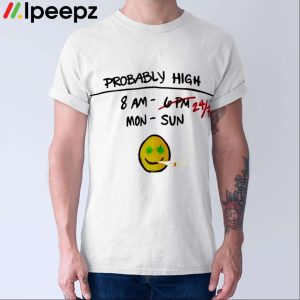 Probably High Ringer Shirt