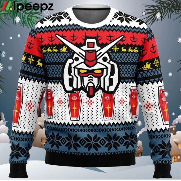 RX 78 Gundam Ugly Christmas Sweater