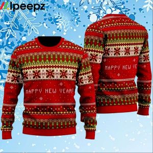 Red Xmas Wonderful Party Ugly Christmas Sweater