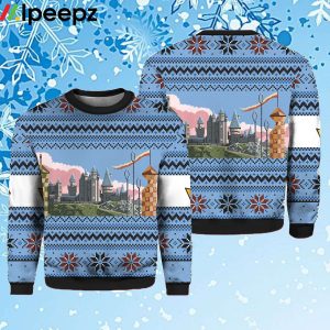 Retro Hogwarts Christmas Sweater