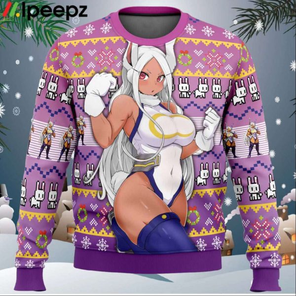 Rumi Usagiyama Mirko My Hero Academia Ugly Christmas Sweater