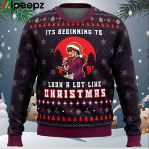 Samurai X Its Beginning To Look a Lot Like Christmas Ugly Christmas Sweater