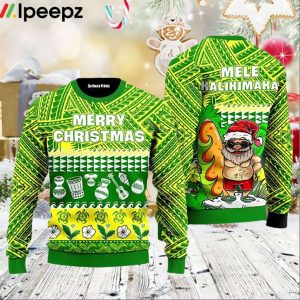 Santa Claus Mele Kalikimaka 3D Printed Christmas Sweater