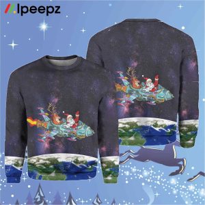 Santa In The Space Christmas Sweater