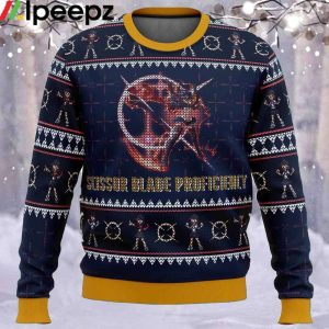 Scissor Blade Proficiency Matoi Ryuuko Kill la Kill Ugly Christmas Sweater