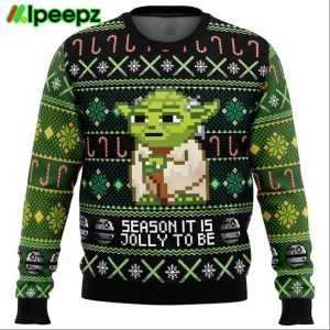 Season It Is Jolly To Be Yoda Ugly Sweater 3D Sweater